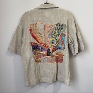 House of Errors Embroided Linen Shirt